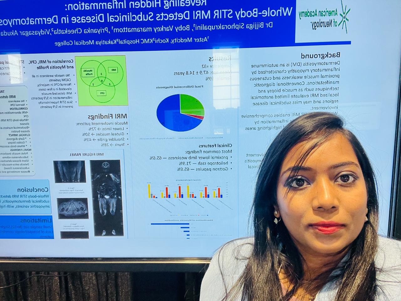 Research poster presentation on Whole-Body STIR MRI in Dermatomyositis